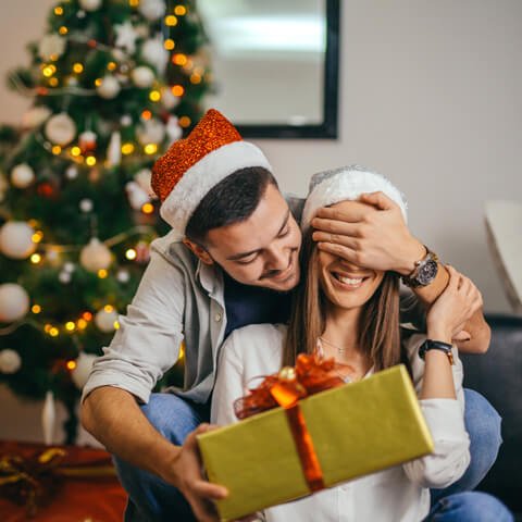 Coffret cadeau Noël couple, box Noël amour, coffret cadeau