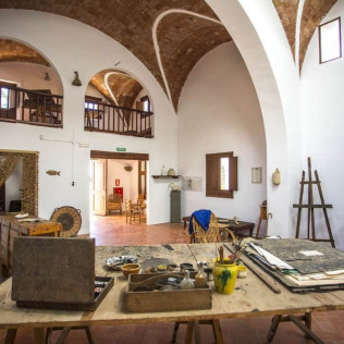 Entrada a Fundació Mas Miró (Montroig del Camp, Tarragona)