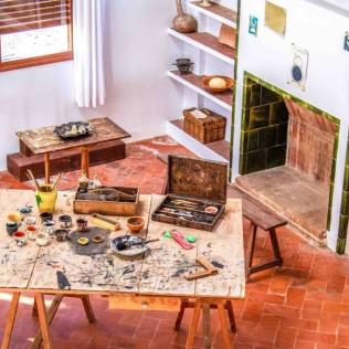 Entrada a Fundació Mas Miró (Montroig del Camp, Tarragona)