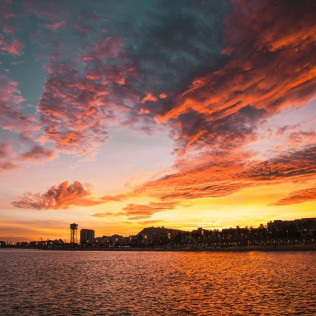Atardecer en Velero (Badalona, Barcelona)