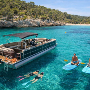 Salida en Barco con Paddle Surf, Snorkel y Paradas de Baño (Palmanova, Mallorca)