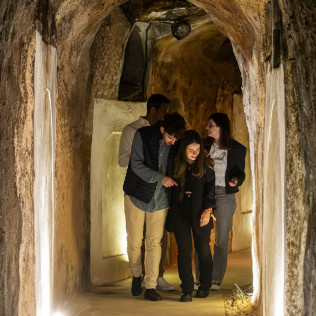 Visita a Bodega Subterránea con Cata de Vinos y Quesos o Dulces Artesanos para dos en Bodegas de Alberto (Valladolid)