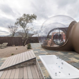 Escapada en Bubble Premium con Jacuzzi Privado y Cena en Zielo de Levante (Tírig, Castellón)