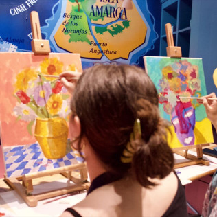 Taller de Pintura con barra libre de Vermut en Las Vermudas University (Barcelona)
