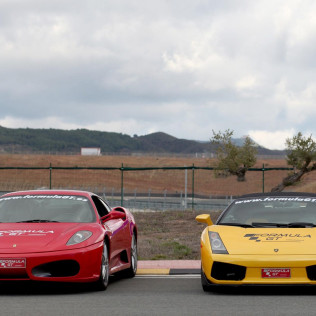 Ferrari F430 F1 y Lamborghini Gallardo + Vuelta de reconocimiento (4 Circuitos Largos)