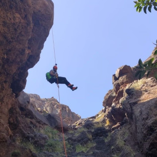 Descenso en Barranco Seco (Tenerife)