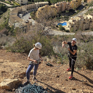 Bautismo de Escalada con Fotos en Altea o Elda (Alicante)