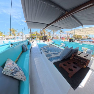 Excursión en Barca Tradicional Ibicenca con Bebidas, Tapas, Snorkel, Paddle Surf y Sea Scooter (Sant Antoni, Ibiza)
