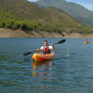 Kayak en Lago de Montaña (Marbella, Málaga)