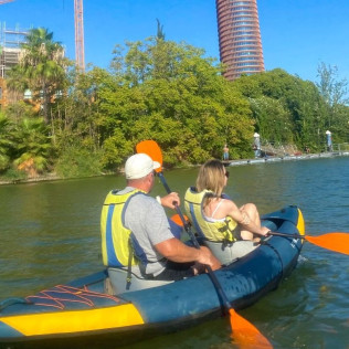 Atardecer en Kayak en el Río Guadalquivir (Sevilla)