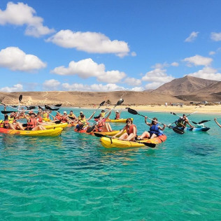 Kayak y Snorkel en la Playa de Papagayo (Lanzarote)