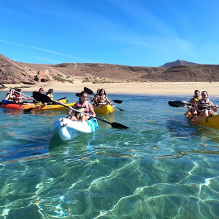 Kayak y Snorkel en la Playa de Papagayo (Lanzarote)