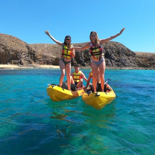 Kayak y Snorkel en la Playa de Papagayo (Lanzarote)