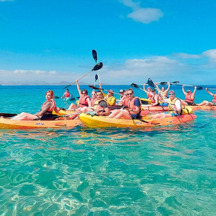 Kayak y Snorkel en la Playa de Papagayo (Lanzarote)