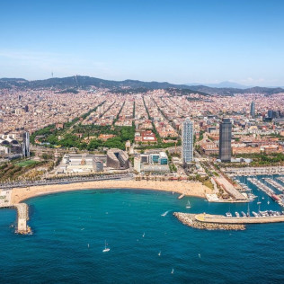 Ruta en Moto de Agua Biplaza desde el Port Fòrum (Barcelona)