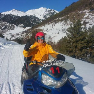 Moto de Nieve para dos (Pla de Beret, Lleida)