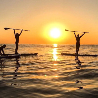 Ruta Guiada en Paddle Surf con Fotos y Vídeos en el Paraje Natural de Punta Entinas (Almerimar, Almería)