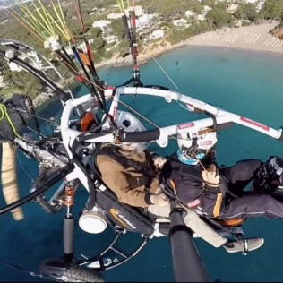 Vuelo en Paramotor Biplaza al Amanecer (Ibiza)