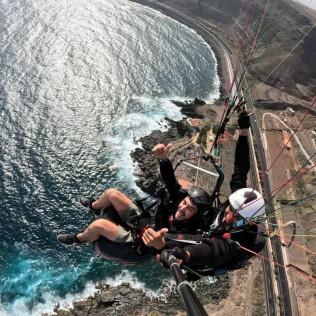Vuelo en Parapente Biplaza en Los Giles con Fotos (Las Palmas, Gran Canaria)
