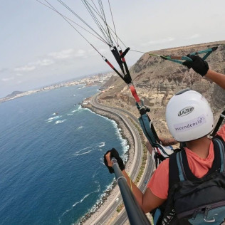 Vuelo en Parapente Biplaza en Los Giles con Fotos (Las Palmas, Gran Canaria)