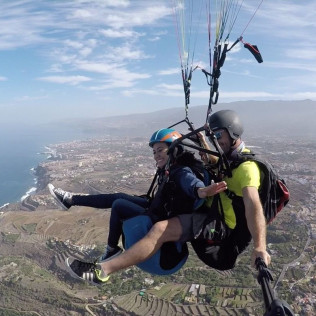 Vuelo de Iniciación al Parapente (Las Moraditas - Adeje, Tenerife)
