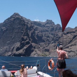 Paseo en Catamarán Freebird para Avistamiento de Ballenas y Delfines con Baño (Costa Adeje, Tenerife)