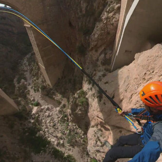 Puenting en el Barranco de Mascarat (Calpe, Alicante)