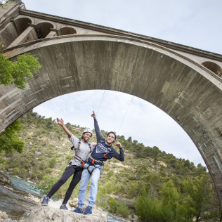 Puenting (Murillo de Gállego, Zaragoza) 