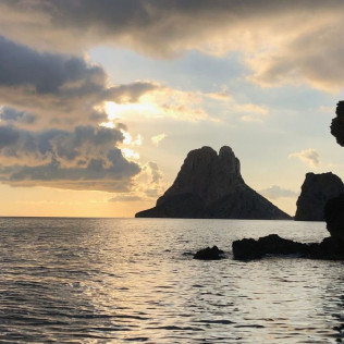 Puesta de Sol en Barco (Portmany, Ibiza)