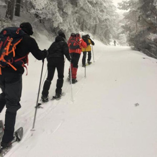 Ruta en Raquetas de Nieve con Luna Llena en Navacerrada (Madrid)