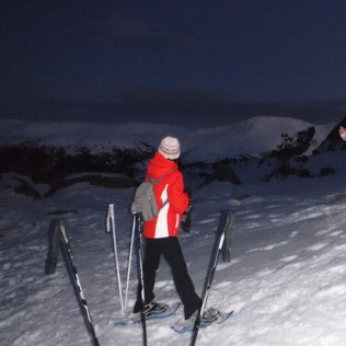 Ruta en Raquetas de Nieve con Luna Llena en Navacerrada (Madrid)