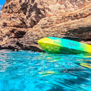Ruta de las Cuevas Es Canutells en Kayak Doble para dos (Menorca)