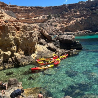 Ruta de las Cuevas en Kayak con Fotos (Ibiza)