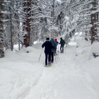 Ruta con Raquetas de Nieve por el Estany de Sant Maurici (Lleida)