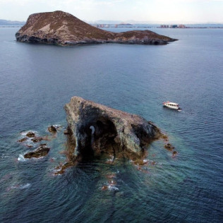 Ruta en Golondrina por 2 Mares Isla Grosa con Parada de Baño Opcional (Murcia)
