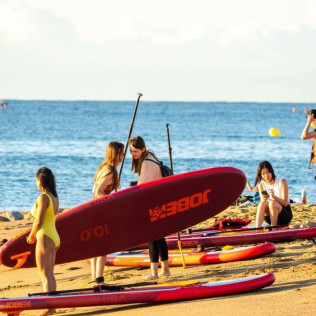 Paddle Surf al Atardecer con Fotos, Instructor y Cerveza (Barcelona)