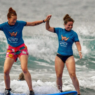 Clase de Surf con Fotos en Playa Las Américas (Arona, Santa Cruz de Tenerife)