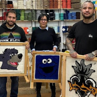 Taller de Iniciación de Tufting en Apachucharte Espacio Artesano (Madrid)