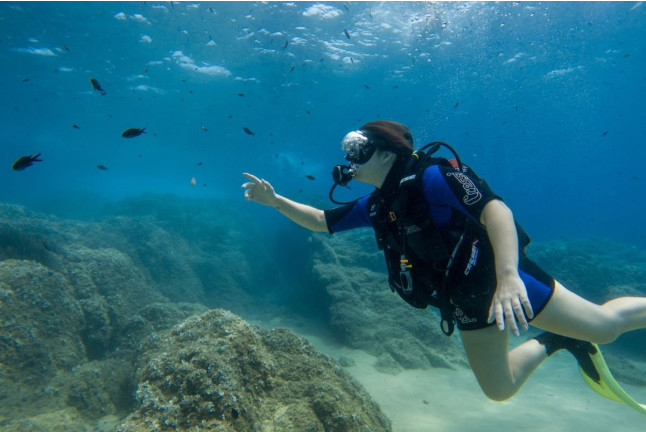 Bautismo de Buceo en el Mar (Tossa de Mar, Girona)