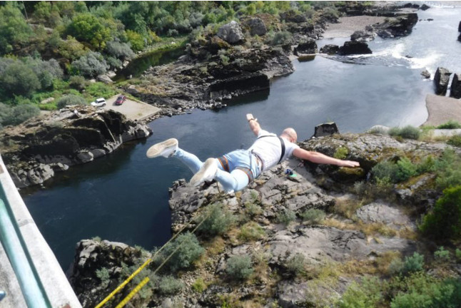 Puenting: 2 Saltos (Arbo, Pontevedra)