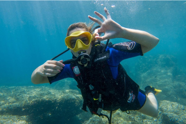 Bautismo de Buceo en el Mar (Tossa de Mar, Girona)