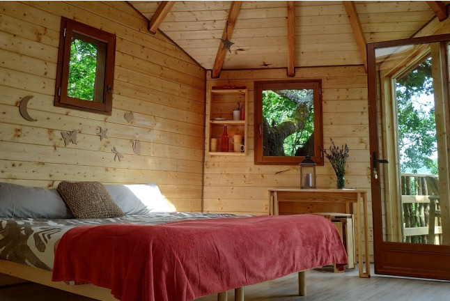 Dormir en una Cabaña en el Árbol: Una Noche en la Cabaña Roble (Villanueva de Arce, Navarra)