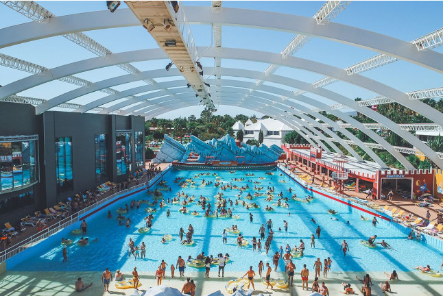 Entrada a Aquashow Park (Quarteira, Portugal)