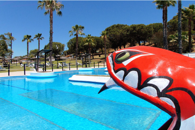 Entrada a Aquopolis Cartaya (Huelva)