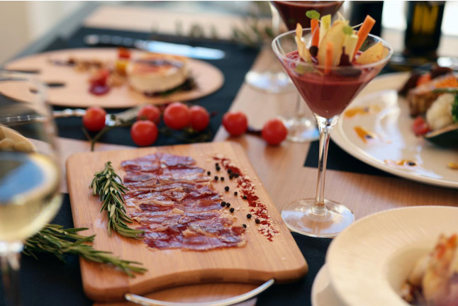 Menú Mediterráneo para dos en B-ONE Palau del Mar (Barcelona)