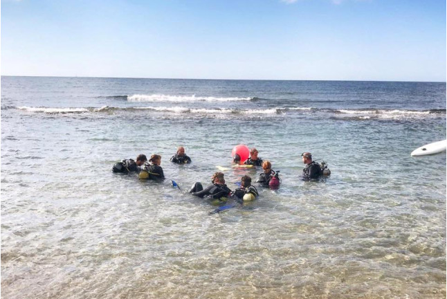 Bautismo de Buceo (Cabo de Palos, Murcia)