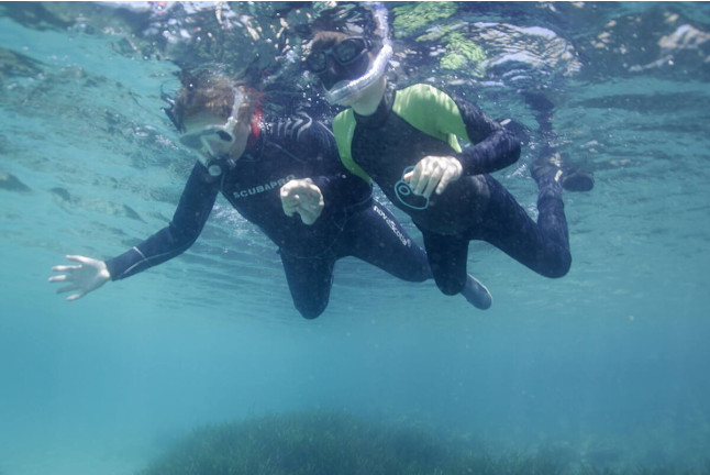 Ruta Guiada de Snorkel con Oceanógrafas (Les Tres Cales, Tarragona)