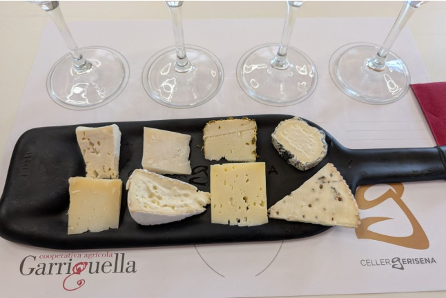 Visita a Cooperativa Agrícola de Garriguella con Cata de 4 Vinos y Maridaje de 8 Quesos (Garriguella, Girona)