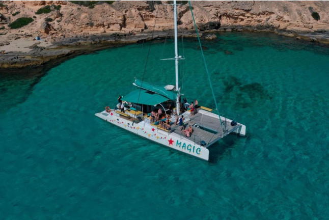 Paseo en Catamarán al Atardecer con Aperitivo y Bebida (Mallorca)