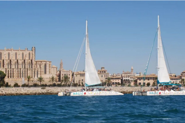Salida en Catamarán por la Bahía de Palma con Barbacoa (Mallorca)